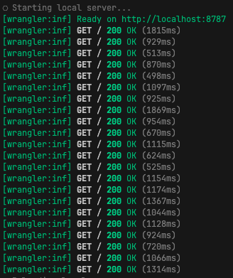 Thời gian cho một request